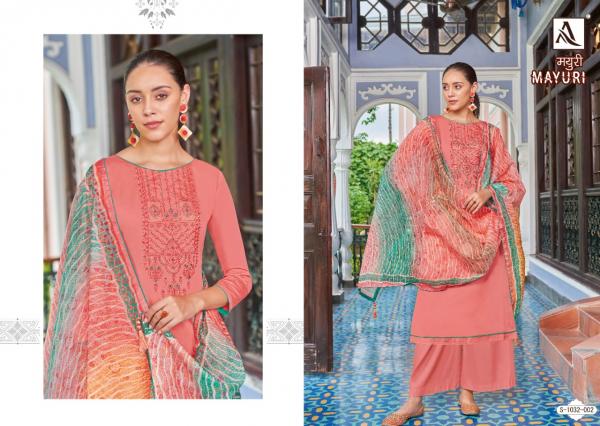 Alok Mayuri Jam Cotton Embroidery Dress Material Collection